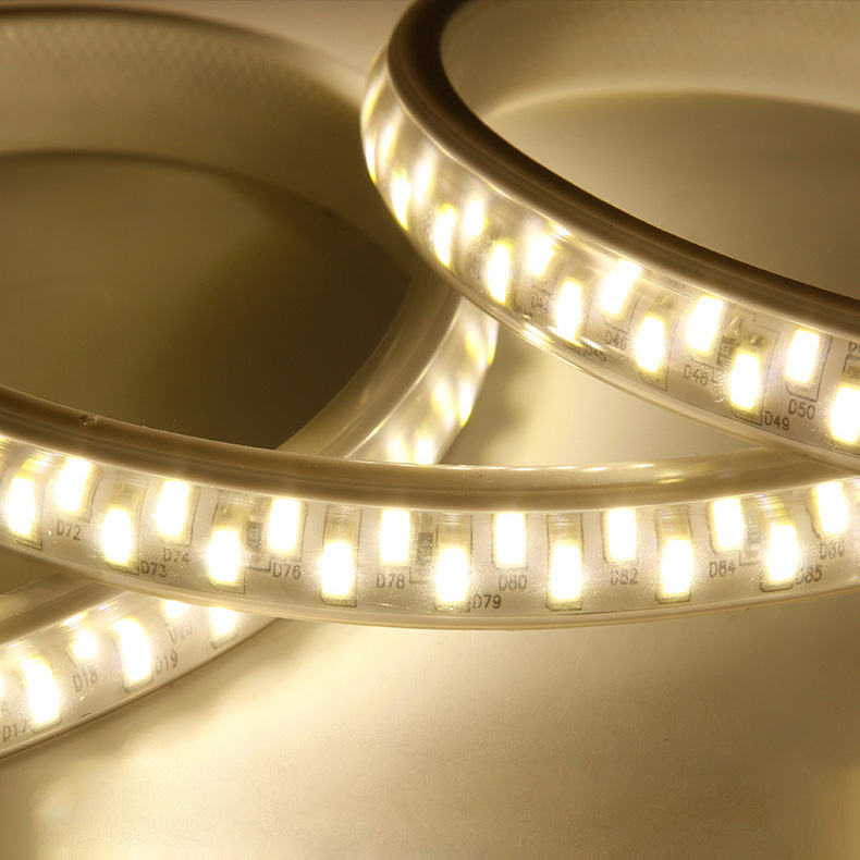SMD5730 Dual Row High Voltage 110&220V Single Color LED Strips, Waterproof IP67, 180LEDs Per Meter, 50&100 Meter (164&328ft) Per Reel By Sale SMD5730 Dual Row High Voltage 110&220V Single Color LED Strips, Waterproof IP67, 180LEDs Per Meter, 50&100 Meter (164&328ft) Per Reel By Sale